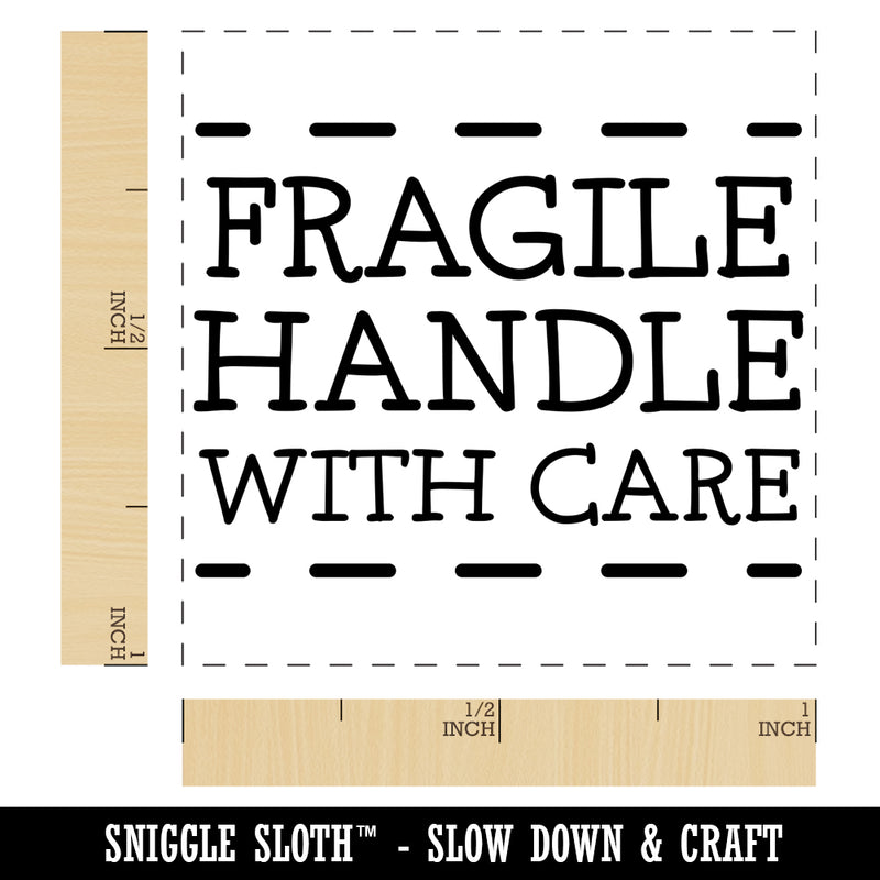 Fragile Handle with Care Self-Inking Rubber Stamp Ink Stamper