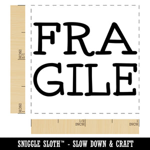 Fragile Stacked Fun Text Self-Inking Rubber Stamp Ink Stamper