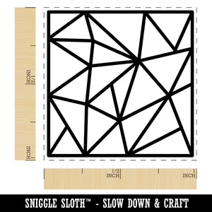 Geometric Abstract Background Self-Inking Rubber Stamp Ink Stamper