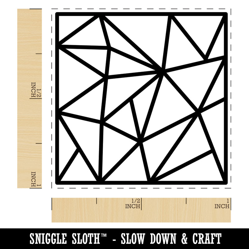 Geometric Abstract Background Self-Inking Rubber Stamp Ink Stamper