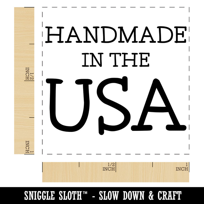 Handmade in the USA America Self-Inking Rubber Stamp Ink Stamper