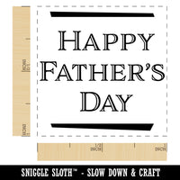 Happy Father's Day Handsome Text Self-Inking Rubber Stamp Ink Stamper