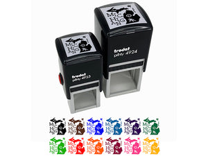 Michigan State with Text Swirls Self-Inking Rubber Stamp Ink Stamper