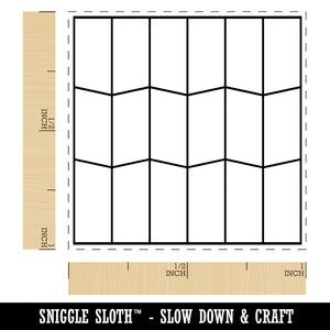 Mid-Century Modern Geometric Background Self-Inking Rubber Stamp Ink Stamper