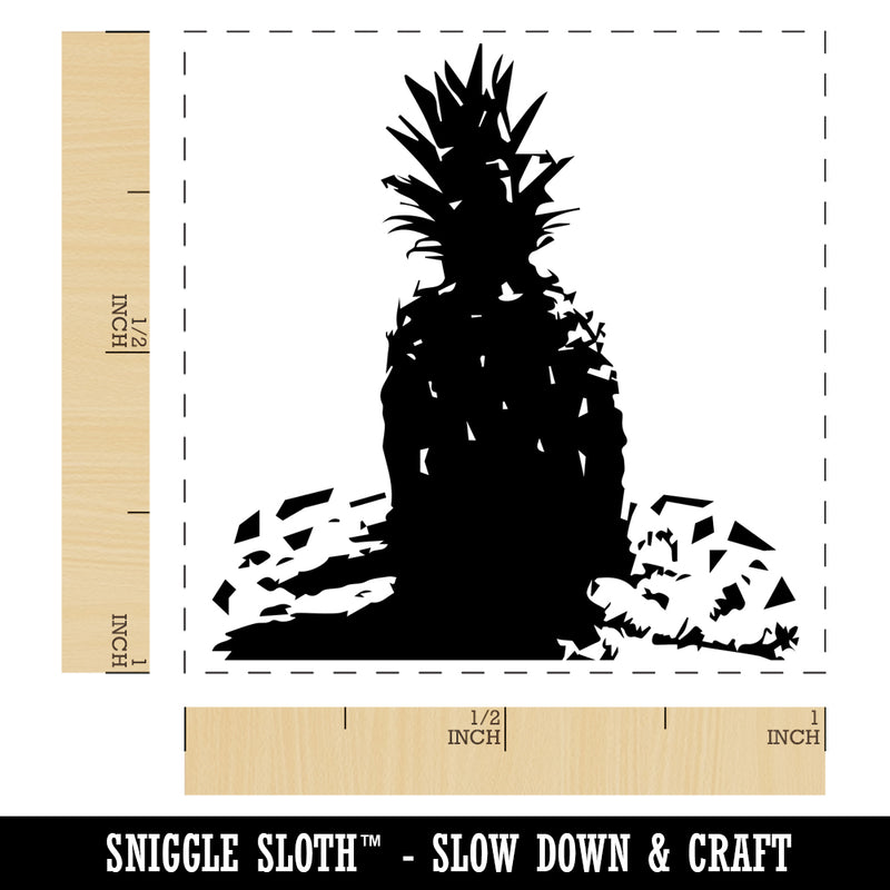 Pineapple Abstract Sketch Self-Inking Rubber Stamp Ink Stamper