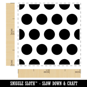 Polka Dot Circle Pattern Background Self-Inking Rubber Stamp Ink Stamper