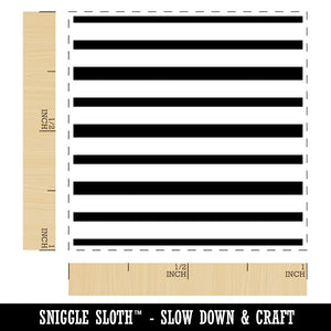 Skinny Nautical Stripes Pattern Background Self-Inking Rubber Stamp Ink Stamper