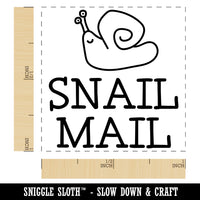 Snail Mail Cute Doodle Self-Inking Rubber Stamp Ink Stamper