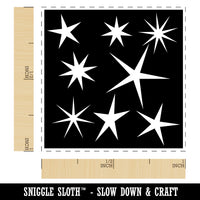 Stars at Night Background Self-Inking Rubber Stamp Ink Stamper