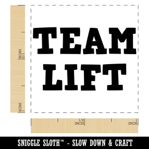 Team Lift Text Self-Inking Rubber Stamp Ink Stamper