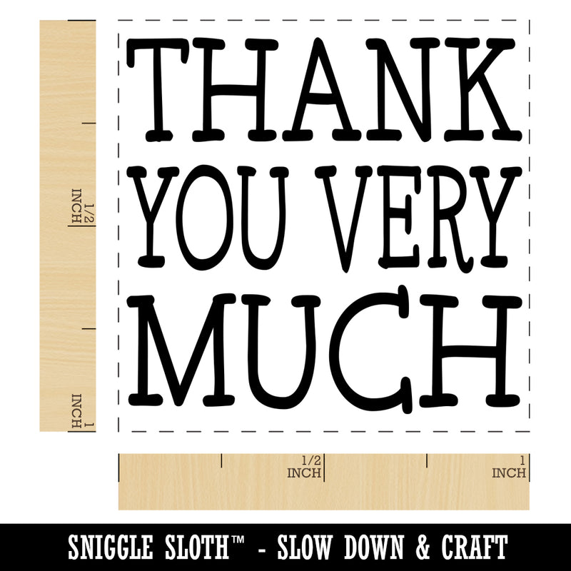 Thank You Very Much Fun Text Self-Inking Rubber Stamp Ink Stamper