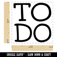 To Do Stacked Fun Text Self-Inking Rubber Stamp Ink Stamper