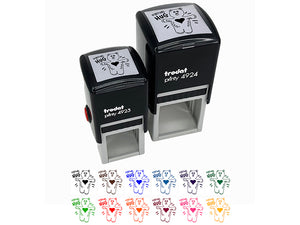 Virtual Hug Love Bear Cute Self-Inking Rubber Stamp Ink Stamper