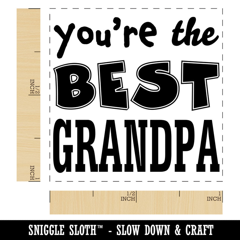 You're the Best Grandpa Self-Inking Rubber Stamp Ink Stamper