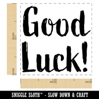 Good Luck Sketchy Fun Text Self-Inking Rubber Stamp Ink Stamper