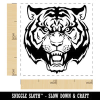 Fierce Tiger Face Self-Inking Rubber Stamp Ink Stamper