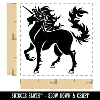 Heraldic Majestic Unicorn Self-Inking Rubber Stamp Ink Stamper