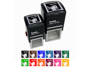 Meh Goat Self-Inking Rubber Stamp Ink Stamper