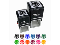 Realistic Wolf Head Self-Inking Rubber Stamp Ink Stamper