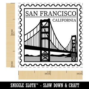 San Francisco California Destination Travel Self-Inking Rubber Stamp Ink Stamper