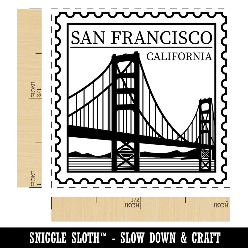 San Francisco California Destination Travel Self-Inking Rubber Stamp Ink Stamper