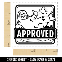 Seal of Approval Approved Recognition Teacher Self-Inking Rubber Stamp Ink Stamper