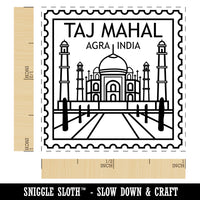 Taj Mahal Agra India Destination Travel Self-Inking Rubber Stamp Ink Stamper