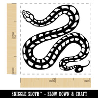Winding Striped Snake Self-Inking Rubber Stamp Ink Stamper