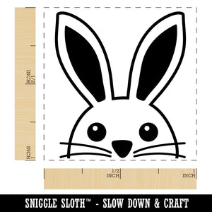 Peeking Bunny Rabbit Self-Inking Rubber Stamp Ink Stamper