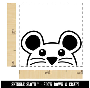 Peeking Mouse Self-Inking Rubber Stamp Ink Stamper