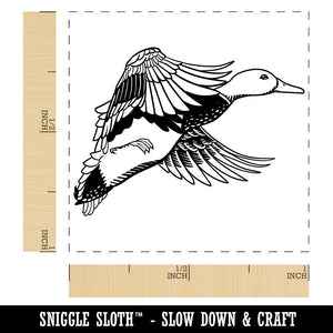 Flying Mallard Duck Self-Inking Rubber Stamp Ink Stamper