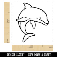 Friendly Bottlenose Dolphin Self-Inking Rubber Stamp Ink Stamper