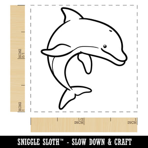 Friendly Bottlenose Dolphin Self-Inking Rubber Stamp Ink Stamper