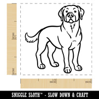 Friendly Labrador Retriever Pet Dog Self-Inking Rubber Stamp Ink Stamper