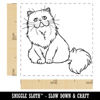 Gentle Persian Cat Self-Inking Rubber Stamp Ink Stamper