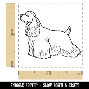 Good-Natured Cocker Spaniel Pet Dog Self-Inking Rubber Stamp Ink Stamper