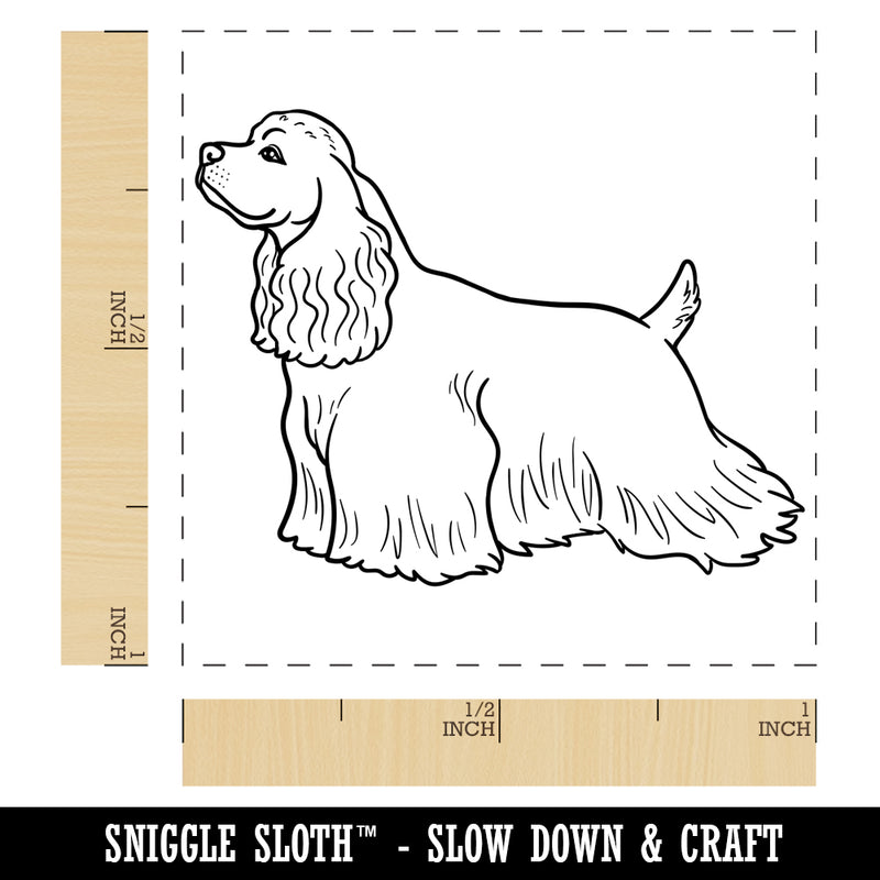 Good-Natured Cocker Spaniel Pet Dog Self-Inking Rubber Stamp Ink Stamper