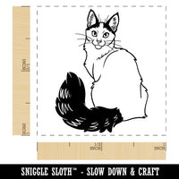 Loving Turkish Van Cat Self-Inking Rubber Stamp Ink Stamper