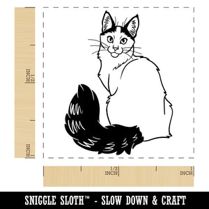 Loving Turkish Van Cat Self-Inking Rubber Stamp Ink Stamper