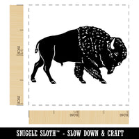 Majestic American Bison Buffalo Self-Inking Rubber Stamp Ink Stamper