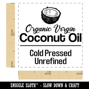 Organic Virgin Coconut Oil Cold Pressed Self-Inking Rubber Stamp Ink Stamper