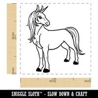 Pretty Unicorn Posing Self-Inking Rubber Stamp Ink Stamper