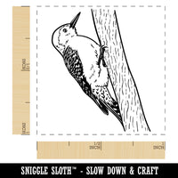 Red-Bellied Woodpecker Bird on Tree Self-Inking Rubber Stamp Ink Stamper