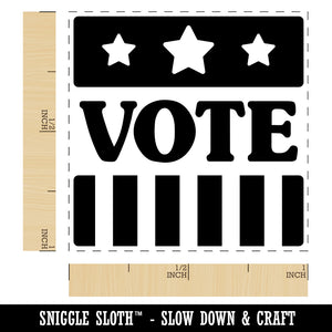 Vote Stars and Stripes Voting Patriotic Self-Inking Rubber Stamp Ink Stamper