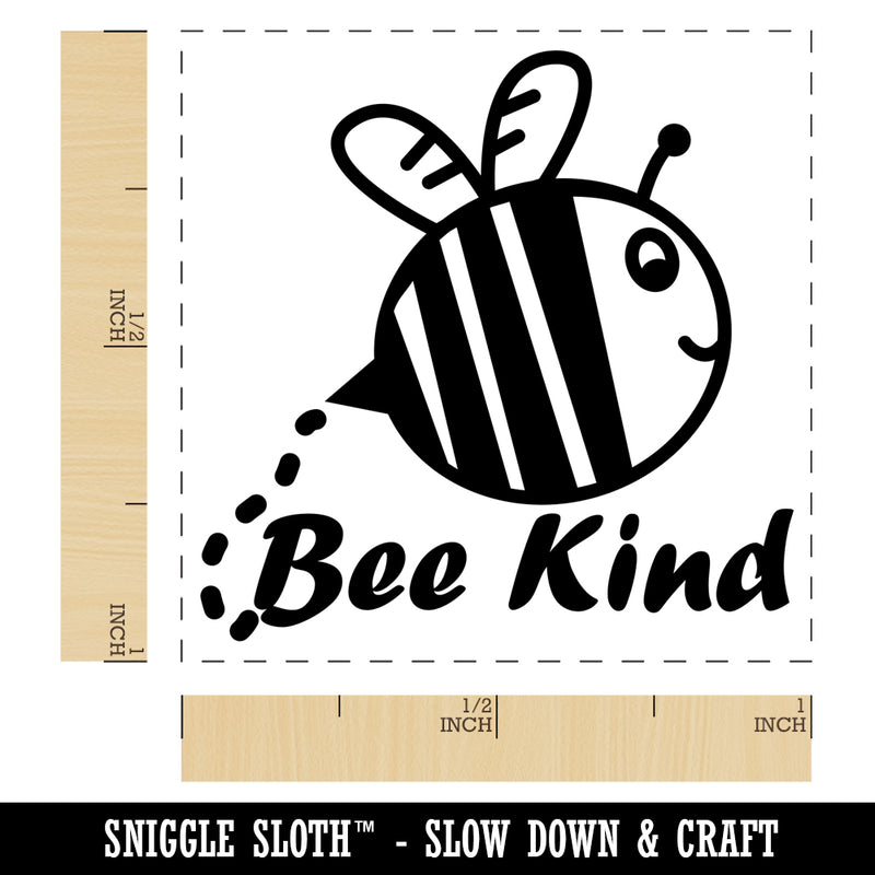 Be Kind Bumble Bee Kindness Self-Inking Rubber Stamp Ink Stamper