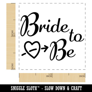 Bride to Be with Heart Wedding Bridal Shower Self-Inking Rubber Stamp Ink Stamper