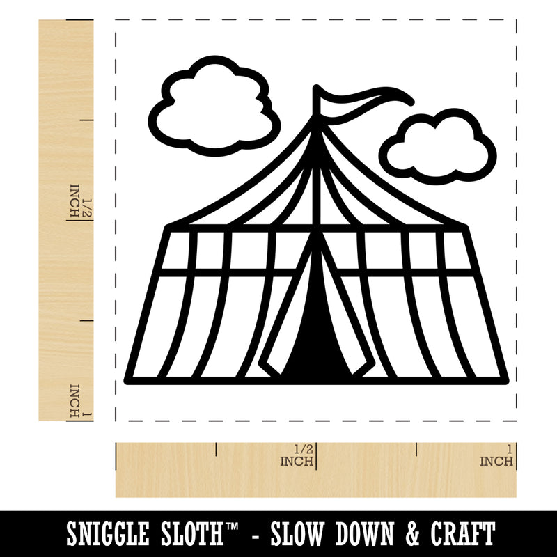 Circus Carnival Tent Self-Inking Rubber Stamp Ink Stamper