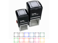 Cute Blank List Note Box Taped Corners Self-Inking Rubber Stamp Ink Stamper