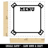 Cute Menu List Note Box Taped Corners Self-Inking Rubber Stamp Ink Stamper