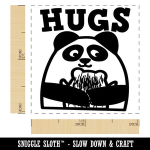 Hugs Panda Parent Child Self-Inking Rubber Stamp Ink Stamper